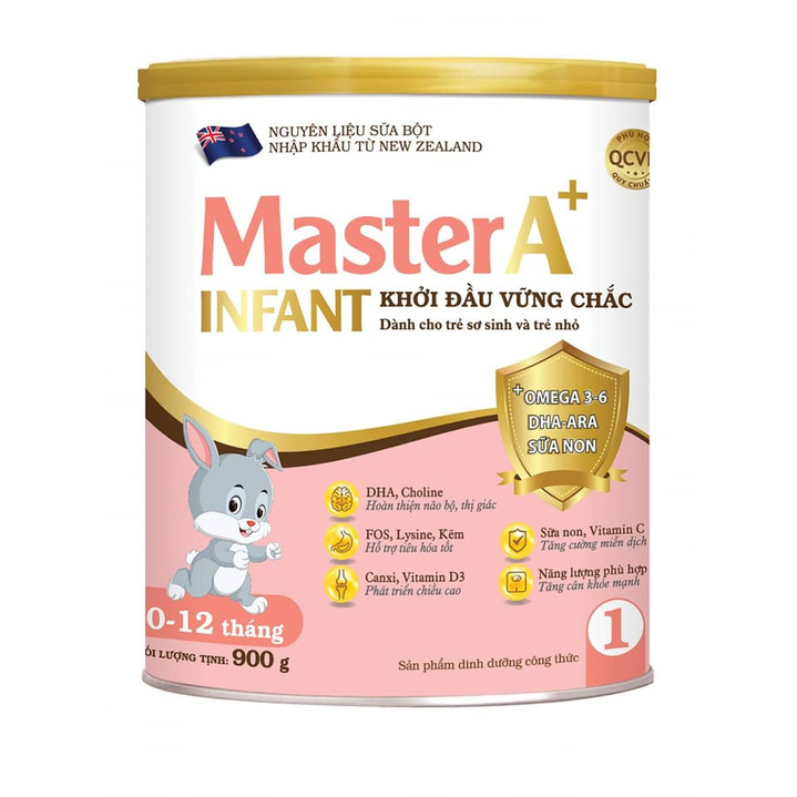 Sữa bột cho trẻ sơ sinh Master A+ Infant 900gr