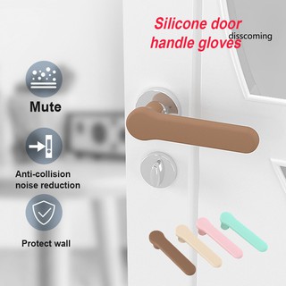 Set 2 miếng silicon bọc tay nắm cửa chống va chạm