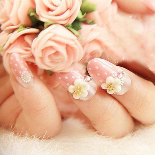 [Hàng mới về] Hộp 1200 phụ kiện trang trí móng nghệ thuật xinh xắn 3d