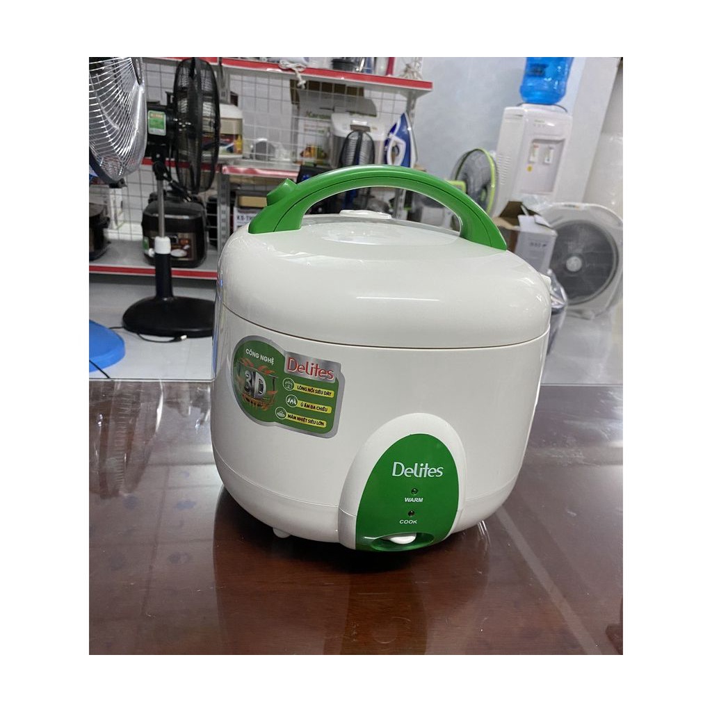 Nồi cơm nắp gài Delites 1.8 lít NCG1010 -Chính Hãng 100%-Lòng nồi phủ chống dính.công nghệ nấu 3D