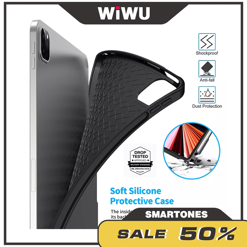 Bàn phím không dây Wiwu cho iPad Gen9 10.2 iPad Air 10.9 , iPad Pro 11&12.9   kèm trackpad và led phím 7 màu