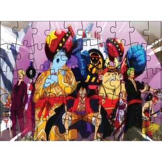 Bộ tranh ghép hình one piece 50 pcs jigsaw puzzle khổ a5 15*21cm