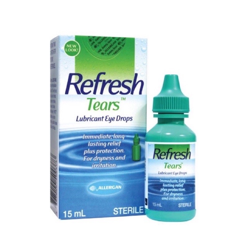 Nước nhỏ mắt nhân tạo Refresh tear cho mắt sau phẫu thuật hoặc đeo lens
