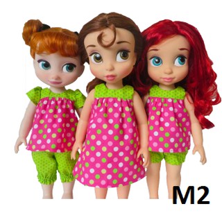 Rập giấy quần áo búp bê M2