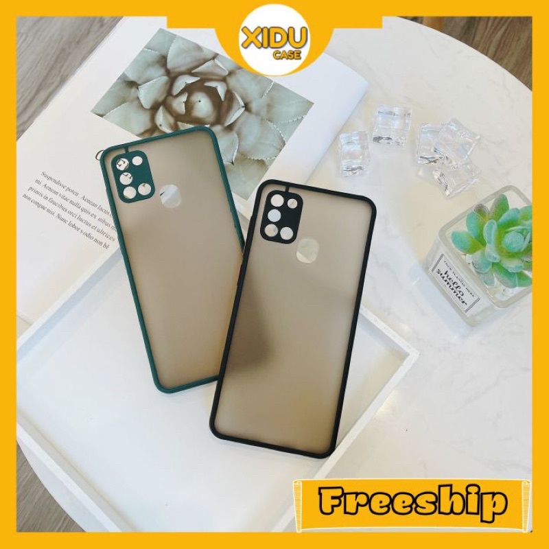 Ốp Rock Nhám Viền Màu Bảo Vệ Camera-oppof1s/f9/f11/f11pro/a31/a53/a91/a92/a52/a9/a5/a93/reno5/a54/reno4pro