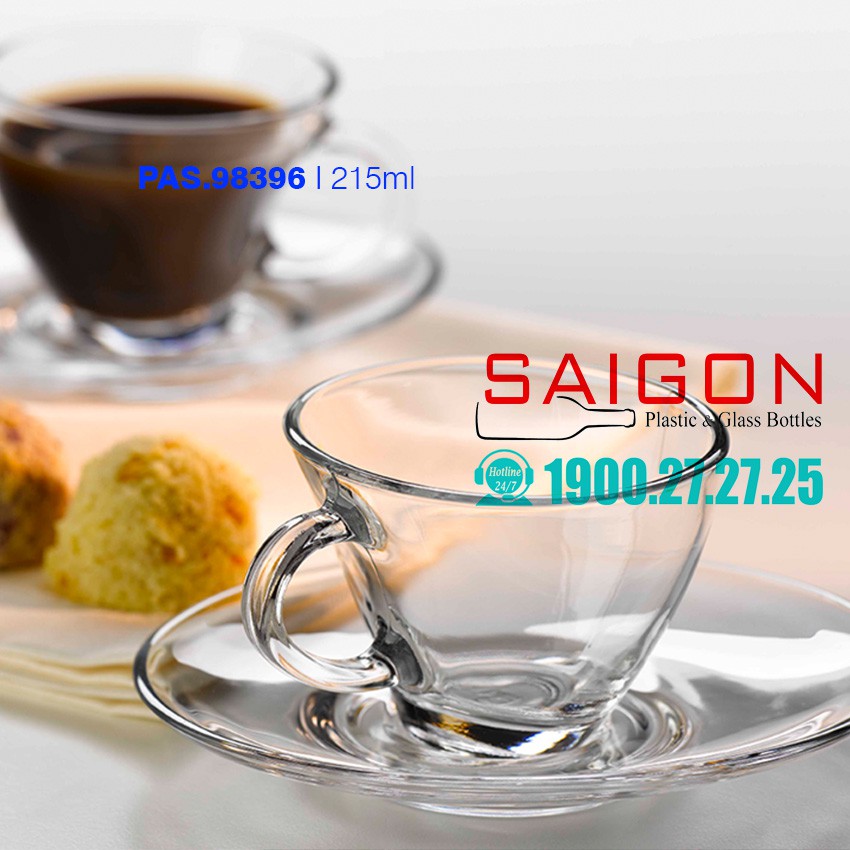 Bộ Tách Cafe Pasabahce Penguen Caffe Latte 215ml | Nhập Khẩu Thổ Nhĩ kỳ