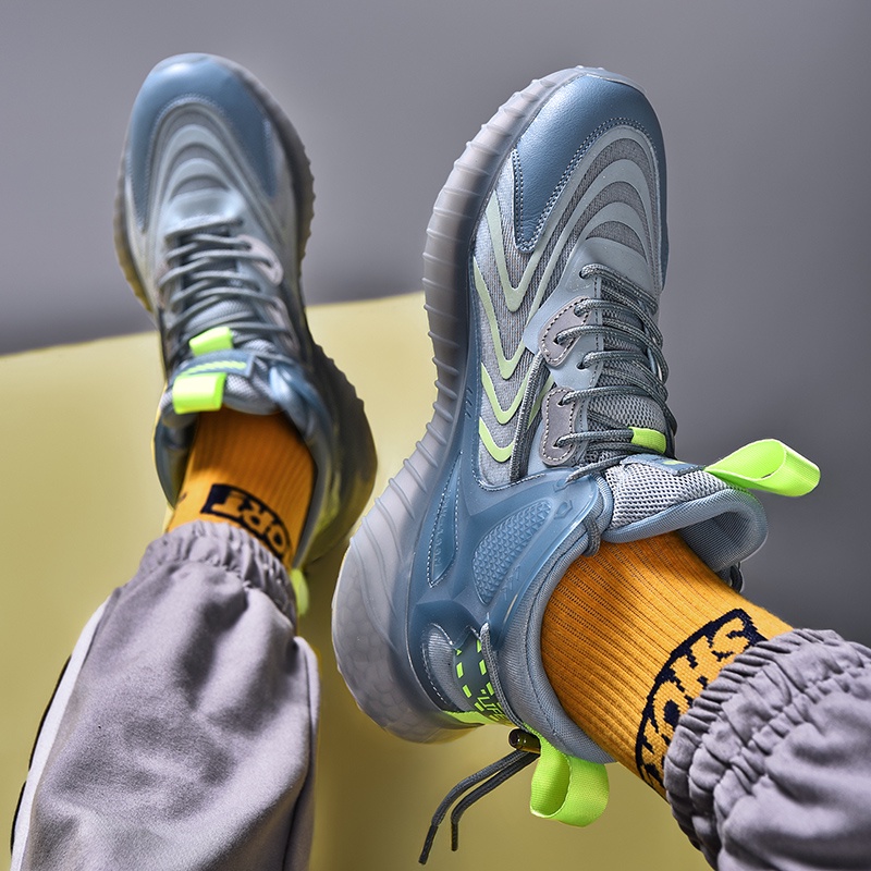 Giày Thể Thao Cổ Cao Đế Dày Tăng Chiều Cao Siêu Nhẹ Thời Trang Cho Nam