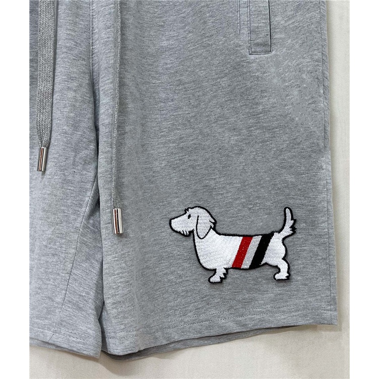 Quần đùi vải cotton thêu hình chú cún thời trang mùa hè cá tính cho nam size s-4xl