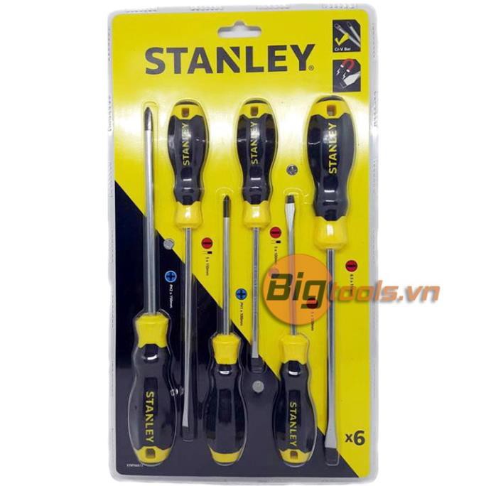 NSV  Bộ tuốc nơ vít dẹp và bake 6 cây Stanley STMT66672