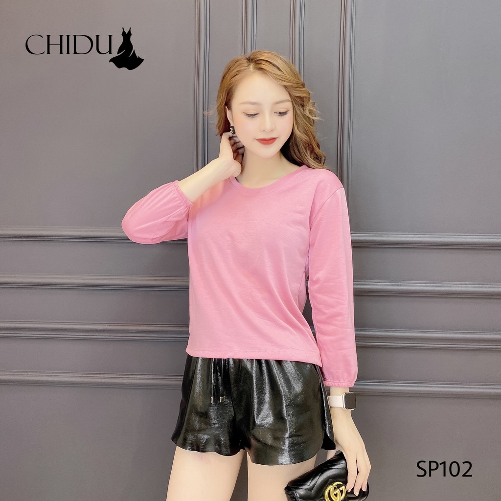 [ Mã WASTAPR giảm 10K đơn 50K] CHIDU Áo thun trơn dài tay nhiều màu SP102 | BigBuy360 - bigbuy360.vn