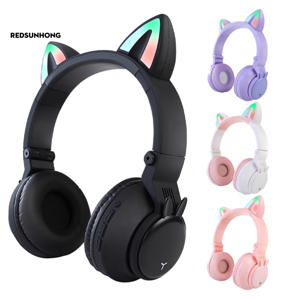 Tai Nghe RSH.z PT02 Kết Nối Bluetooth 5.0 Không Dây Âm Thanh HiFi Hình Tai Mèo