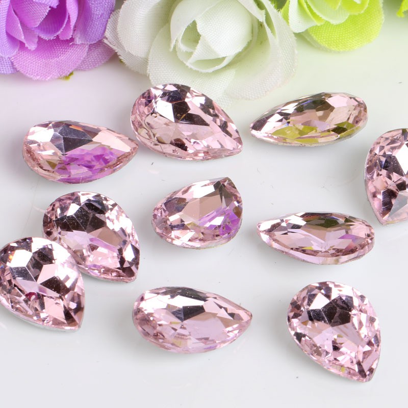 Đá pha lê giọt nước 10*14mm  - Trang trí điện thoại