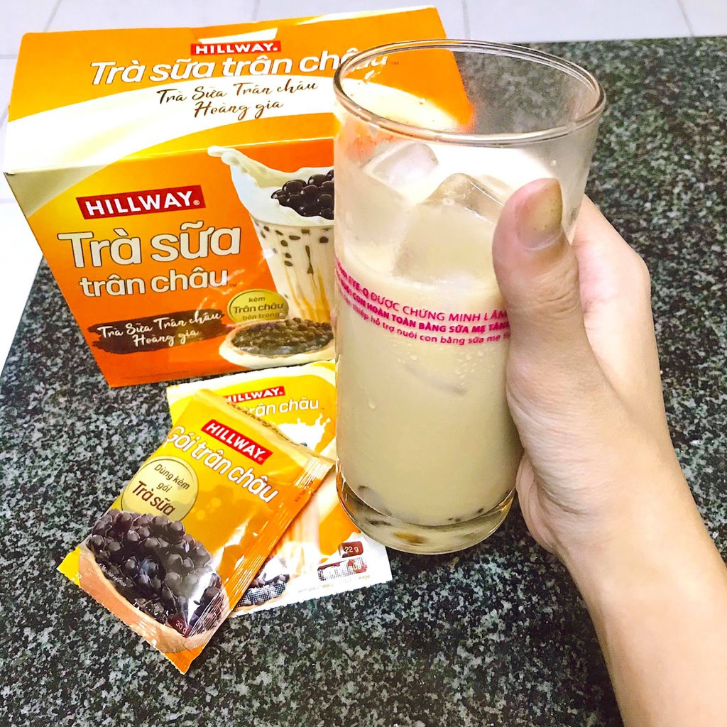 [Mã GROSALEHOT giảm 8% đơn 250K] Trà Sữa Trân Châu Hoàng Gia HILLWAY( 5 gói trà sữa+ 5 gói trân châu) | BigBuy360 - bigbuy360.vn