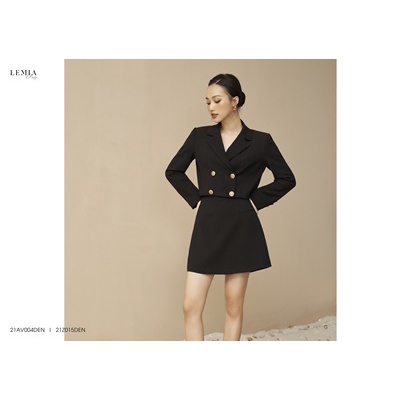 Áo Vest Lửng Thiết Kế Cổ V Design By LEMIA - 21AV004