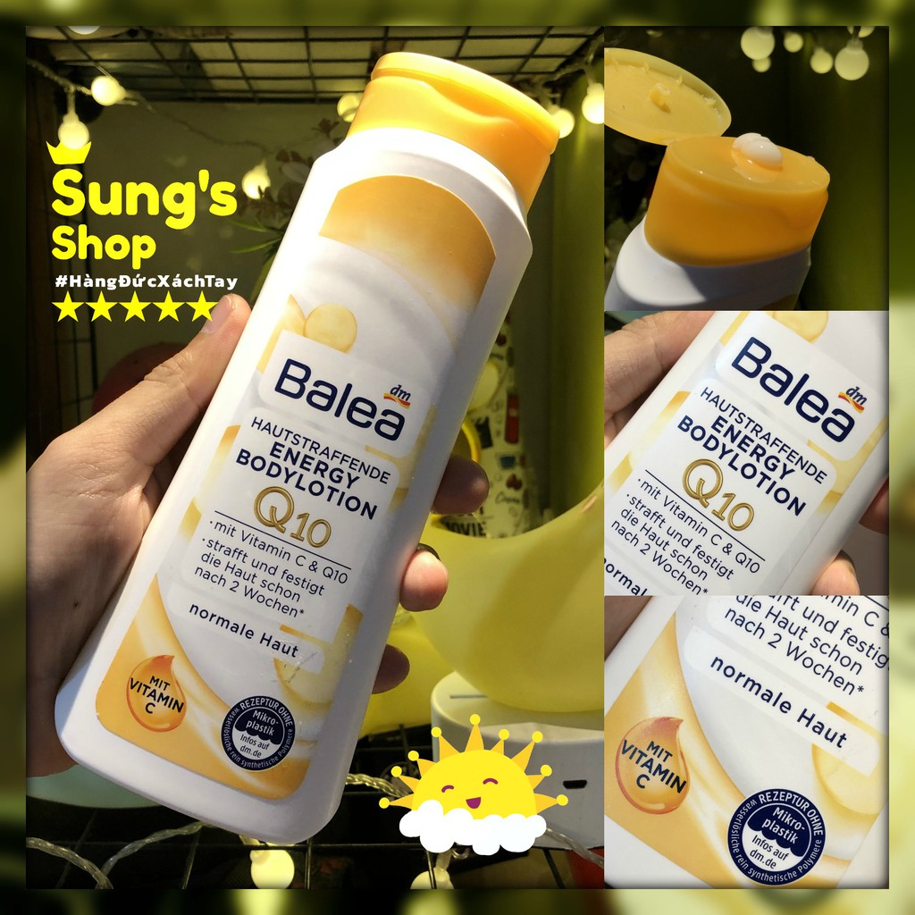 Sữa Dưỡng Thể BALEA Q10 + Vitamin C Giúp Da Sáng Ẩm Mịn