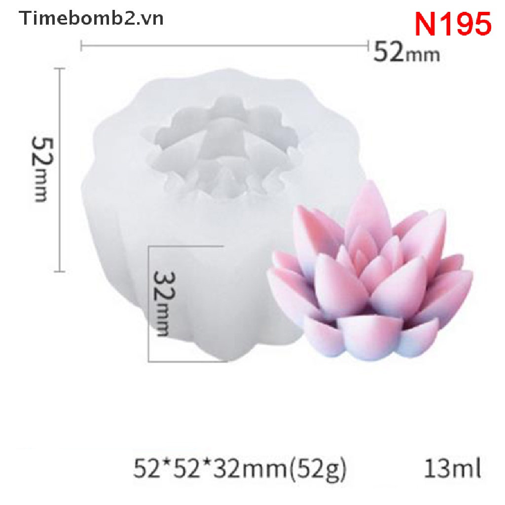 2 Khuôn silicone Hình Cây Xương Rồng 3D
