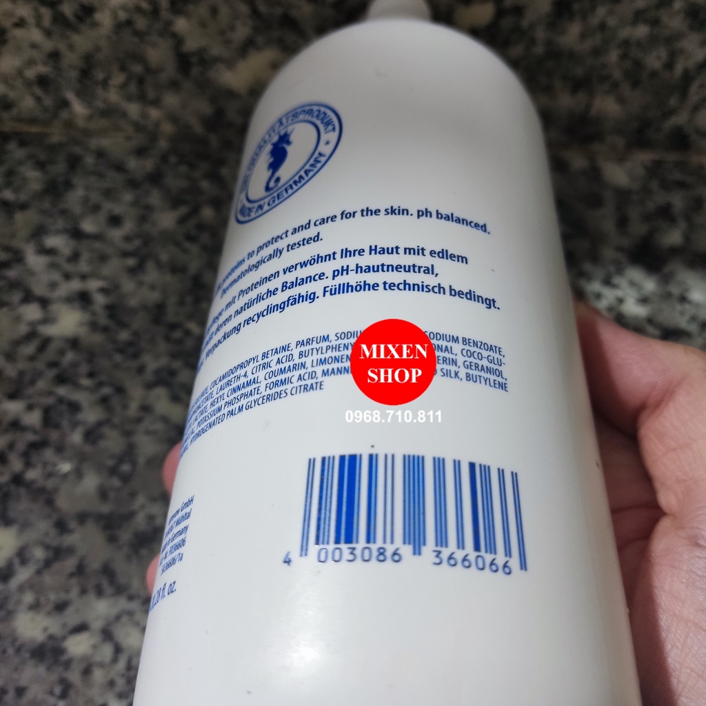 {Chính hãng - Ảnh thật} Sữa tắm cá ngựa Algemarin Đức - chai vòi lớn 600 ml