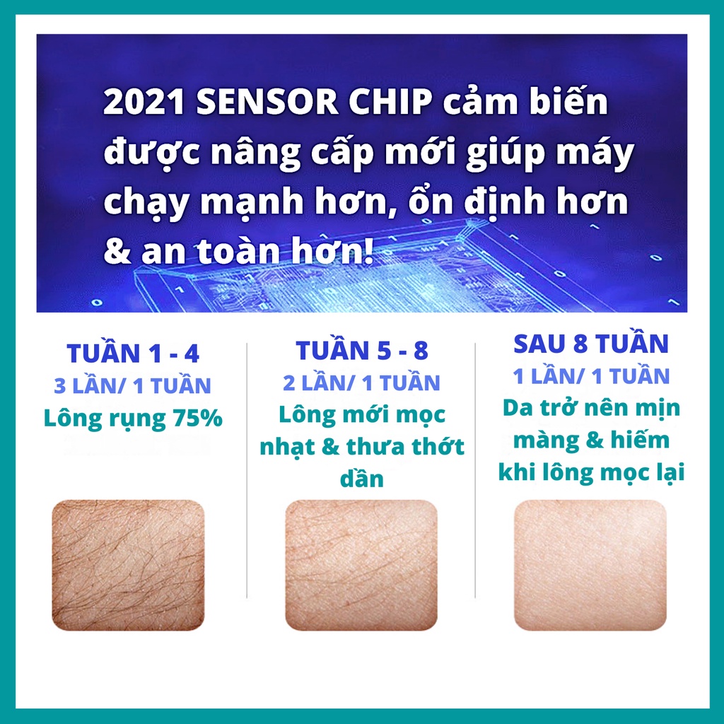 Máy triệt lông mini vĩnh viễn IPL không đau công nghệ 2021 ánh sáng thông minh 900000 trẻ hoá làn da