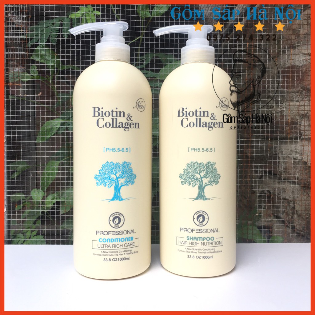 [ Chuẩn Chính Hãng ] Dầu Gội - Xả  Biotin Collagen Trắng Chuyên Phục Hồi Tóc Khô Xơ, Hư Tổn,Gẫy Rụng