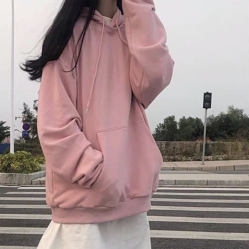 ÁO HOODIE NỈ BÔNG PHOM RỘNG UNISEX, VẢI DÀY DẶN, NHIỀU MÀU CỰC DỄ PHỐI ĐỒ [ẢNH THẬT]