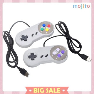 Tay Cầm Chơi Game Mojito 4 Nút Super Nintendo Snes Usb Cho Pc / Mac