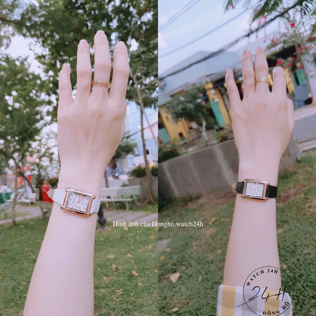Đồng hồ nữ dây da HUANS , mặt vuông dài sang trọng thanh lịch cho các quý cô | BigBuy360 - bigbuy360.vn