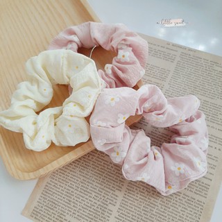 Dây cột tóc scrunchies hoa cúc daisy lãng mạn