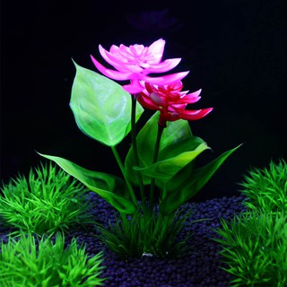 Cây cỏ nhựa nhân tạo 10-15cm trang trí bể cá