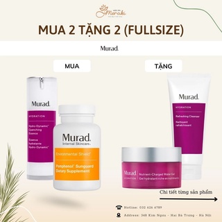 Viên uống Murad Pomphenol Sunguard 60v + Hydro-Dynamic Quenching Essence Tặng Gel Nutrient-Charged + Refreshing Cleanser