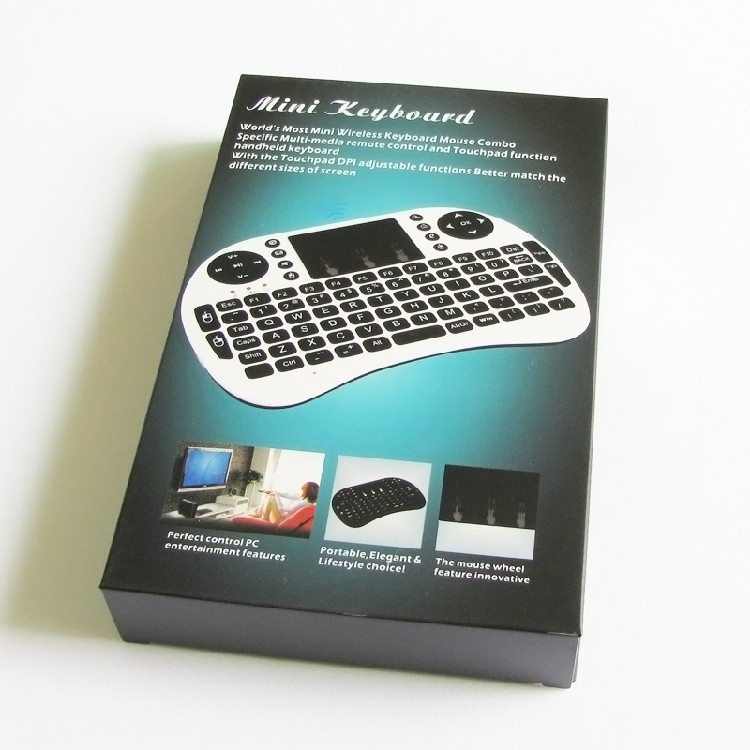 Bàn phím kiêm chuột bay UKB500 PRO, có đèn Led nền (Đen) Dành cho Android TV box, Smart TV, Laptop