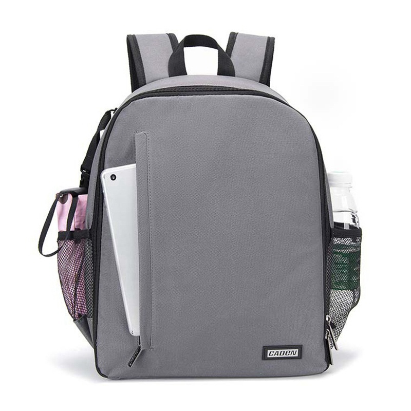 CADeN Camera Backpack Outdoor Waterproof Drop-Proof Large Capacity Compatible with 14.6-Inch Laptop for Photographers Bag,Grey