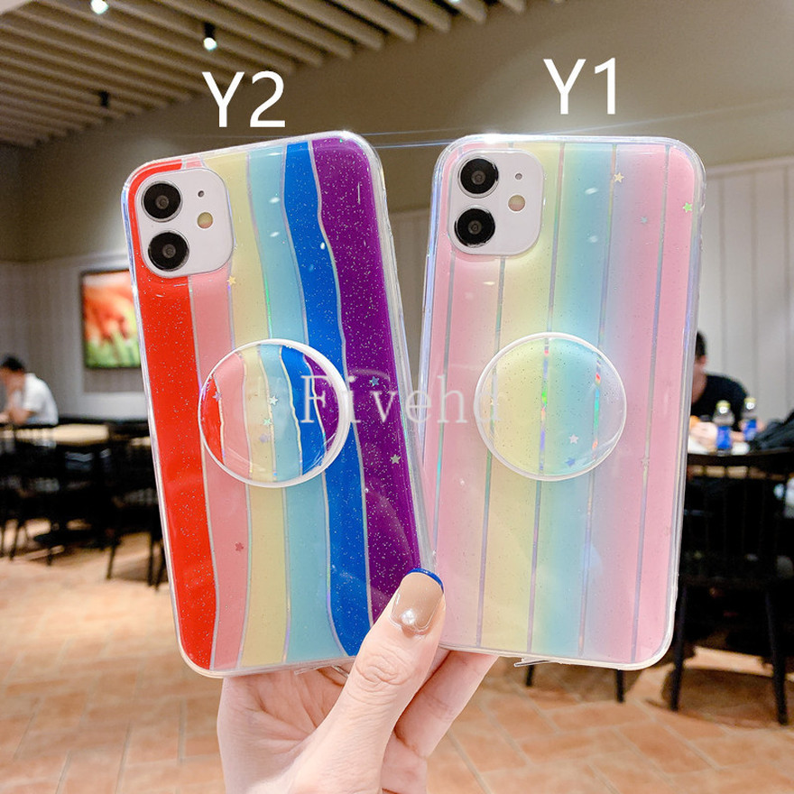 Ốp Lưng Silicone Họa Tiết Ngôi Sao Và Cầu Vồng Thời Trang Cho Samsung S20 S10 S9 S8 Plus Note 20ultra 20 10 Plus 10pro A71 A70 A70s A50 A50s A30s | BigBuy360 - bigbuy360.vn