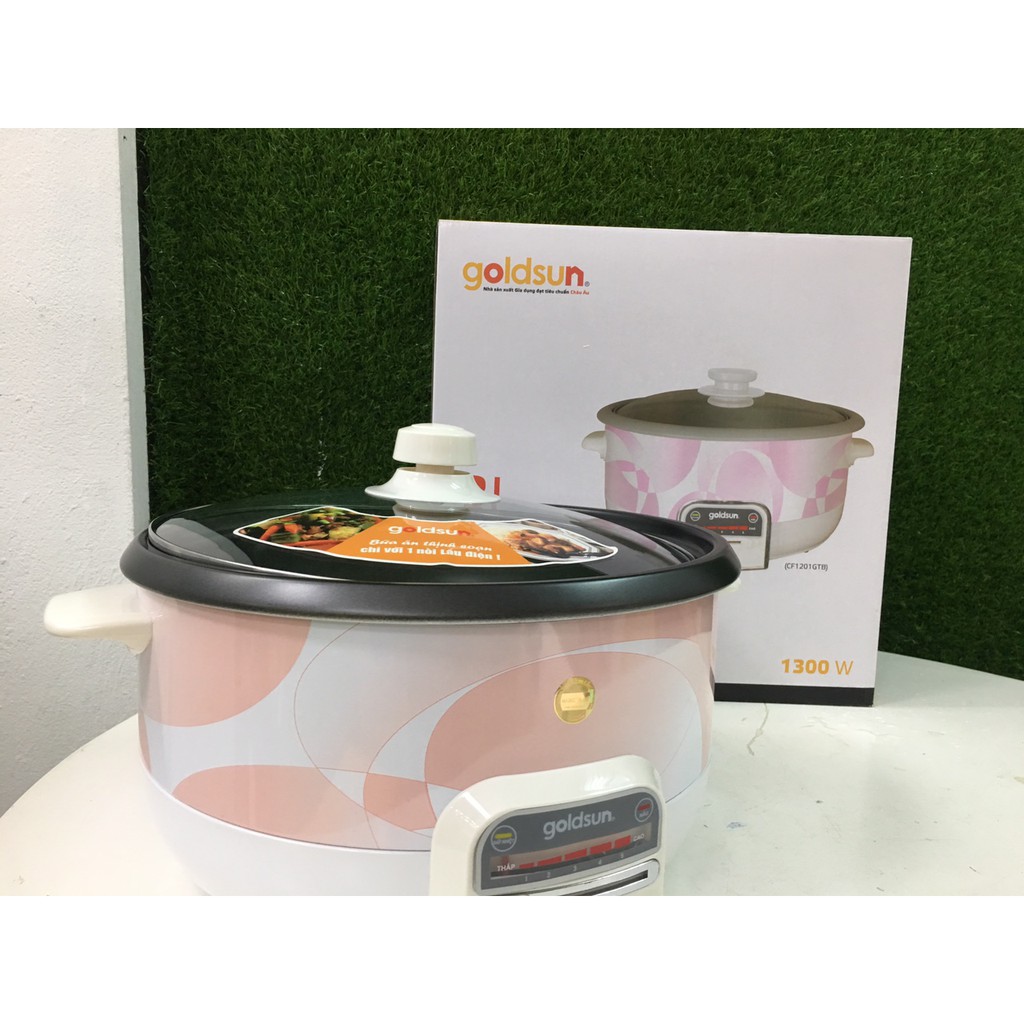 Nồi Lẩu Điện đa năng Goldsun CF1201GTB - Chính Hãng