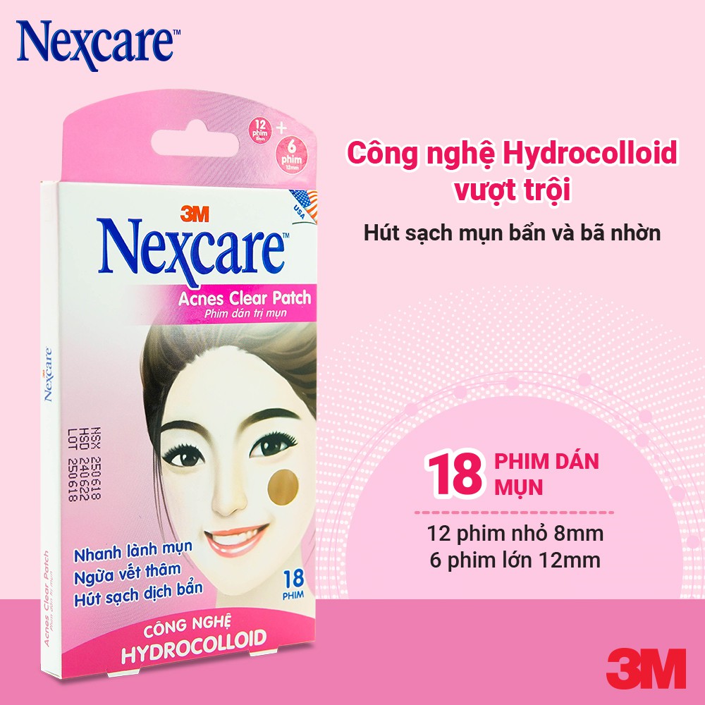 Phim Dán Giảm Mụn Nexcare Acnes Clear Pactch 18 Phim