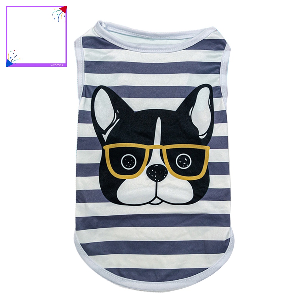 Bộ Đồ Ngủ Pijama Vải Mềm Họa Tiết Kẻ Sọc Cho Thú Cưng