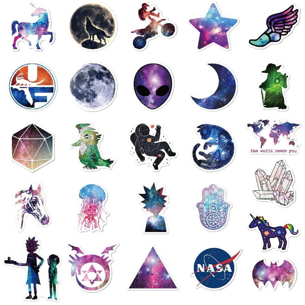 stickers galaxy set 30 stickers