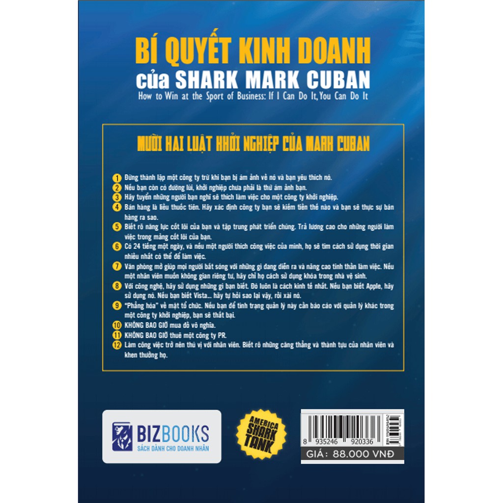 Sách - America Shark Tank: Bí Quyết Kinh Doanh Của Shark Mark Cuban