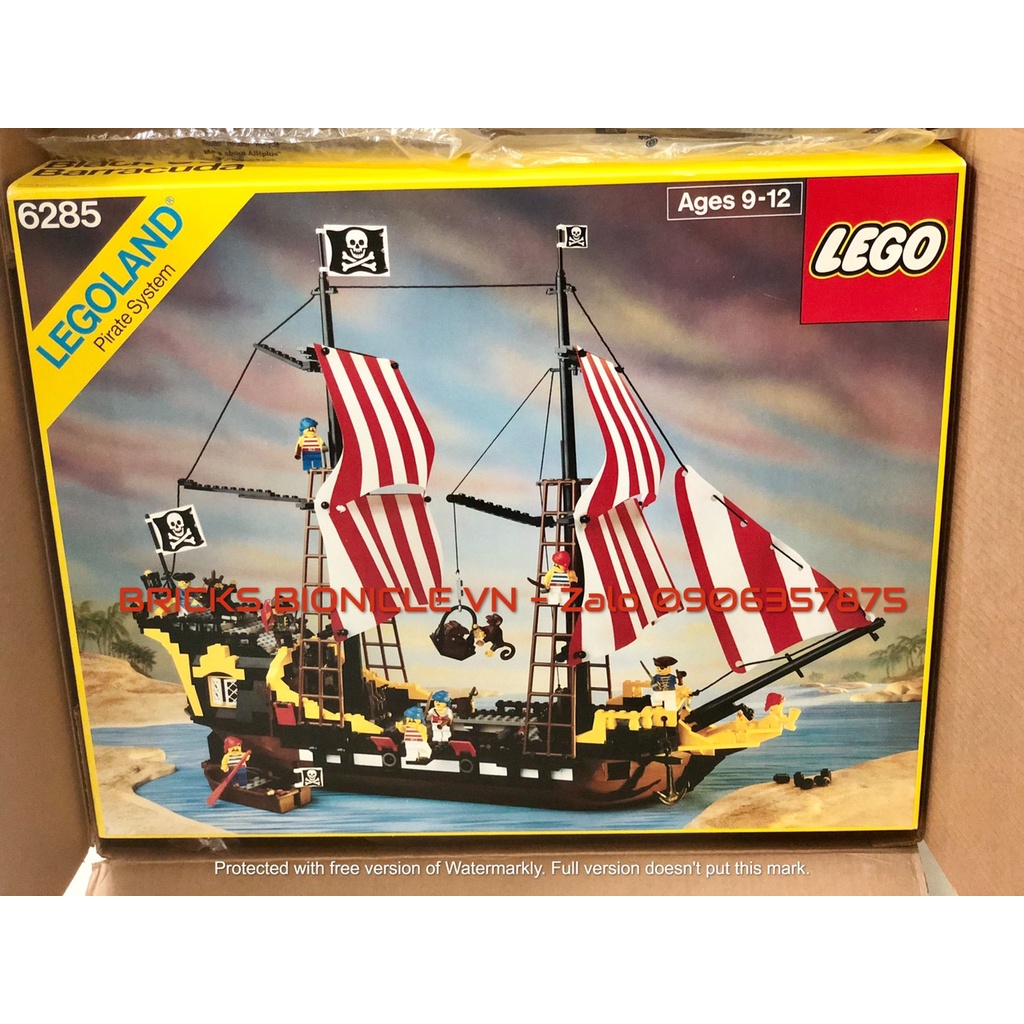 LEGO PIRATES SYSTEM - ĐỒ CHƠI XẾP HÌNH LEGO TÀU CƯỚP BIỂN -  6285 BLACK SEA BARRACUDA - TÀU HẢI TẶC BARRACUDA