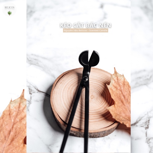 Kéo cắt bấc nến mũi tròn - Dài 18cm