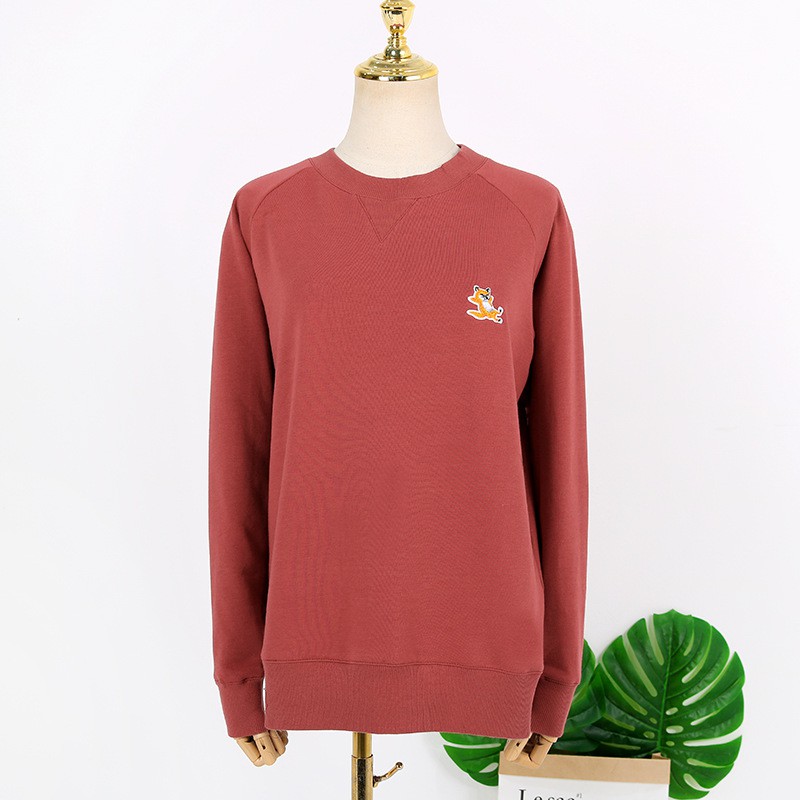 Áo Khoác Sweater Cổ Tròn Dáng Rộng In Hình Hoàng Tử Duplick Và Trái Tim Dễ Thương