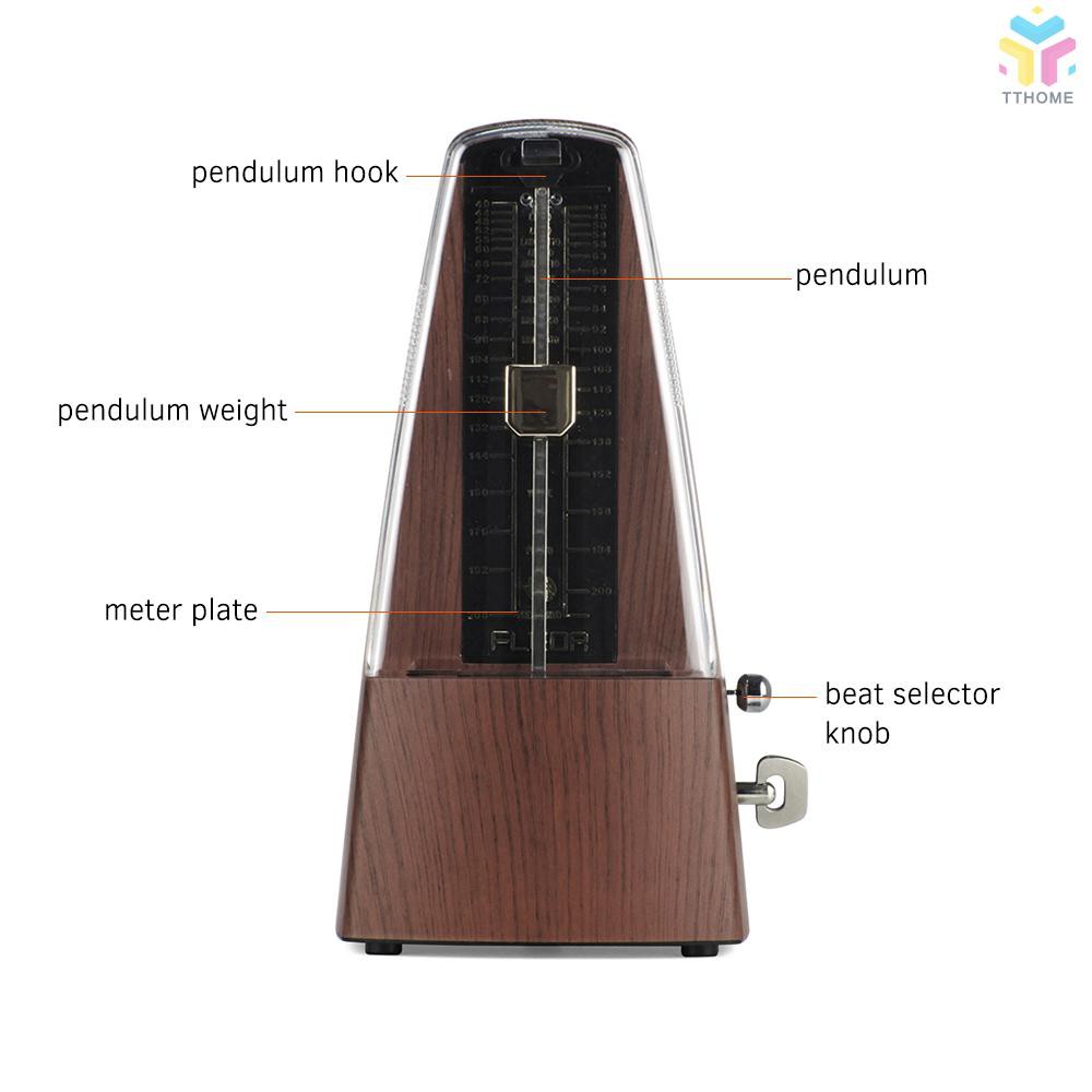 Máy đập nhịp FLEOR hình kim tự tháp bằng ABS thông dụng cho tập luyện đàn piano/violin/bass/trống/guitar