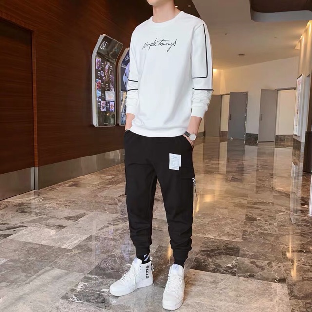 Áo tay dài unisex form rộng Simple Trings nam nữ ulzzang Wind | BigBuy360 - bigbuy360.vn