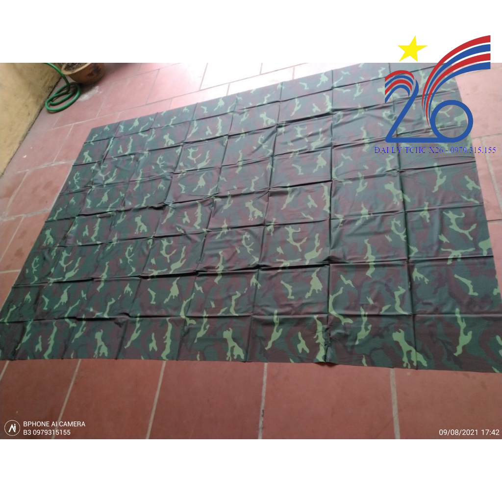 Tấm mưa nilon , tấm bạt trải đi phượt dã ngoại in loang loại mới mẫu 2020 kích thước 2m2*1m6