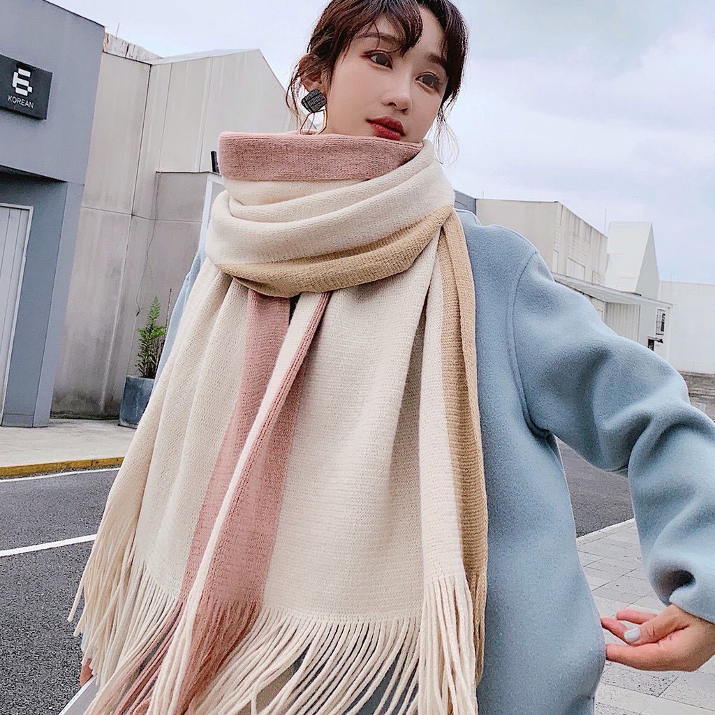Khăn len cao cấp Ulzang Unisex thời trang Hàn Quốc sang chảnh