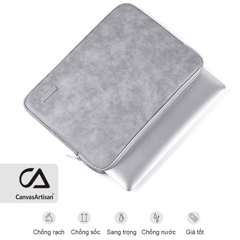 Túi chống sốc Laptop Macbook da sang chảnh CanvasArtisan (Chính hãng)