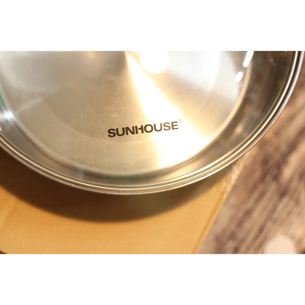 Nồi lẩu inox Sunhouse loại to 26cm x 8.5 cm