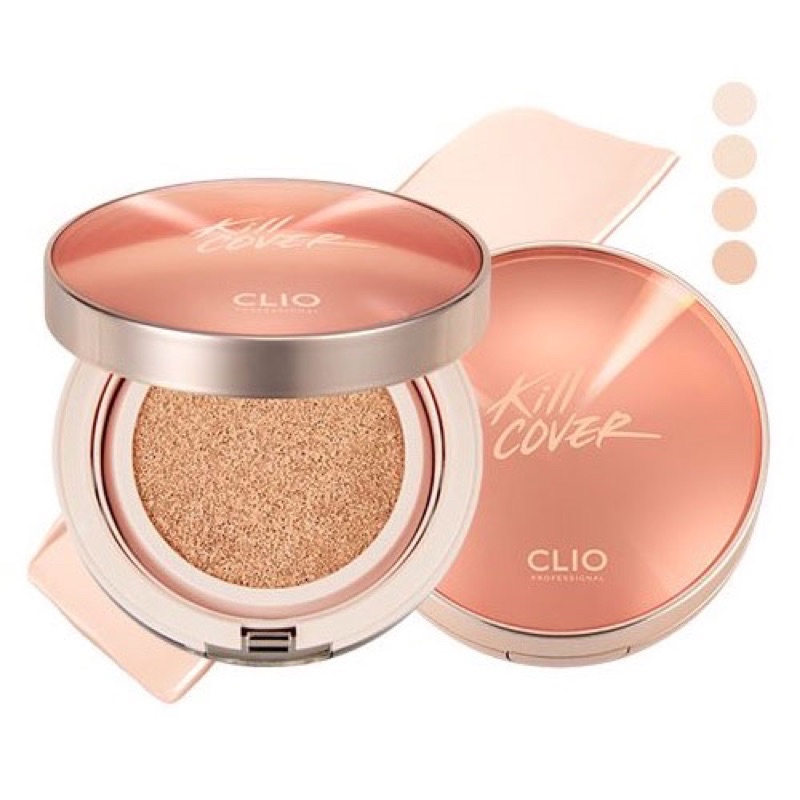 [100% AUTHENTIC]Set Phấn Nước căng bóng Clio Kill Cover Glow Cushion SPF50+ PA+++