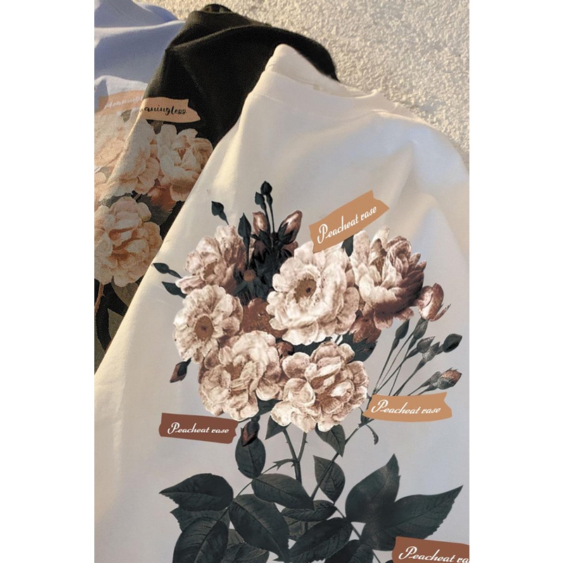 NRVP Áo thun tay ngắn cổ tròn 100% cotton thời trang phong cách Hàn Quốc cho nữ