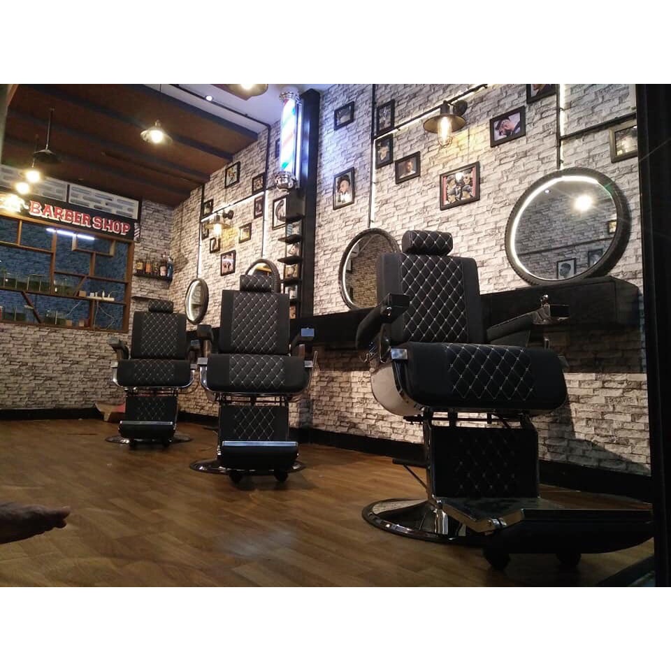 Ghế cắt tóc nam_Ghế barbershop_Ghế chuyên dùng cho cắt tóc cạo mặt ráy tai