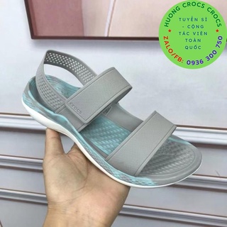 Giày sandal crocs literide pcaer 360 cho nữ màu ghi loang